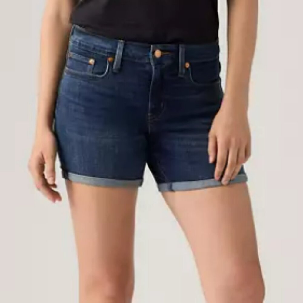 Levi's Mid-Rise Mid-Length Stop The Confusion Shorts WS-103